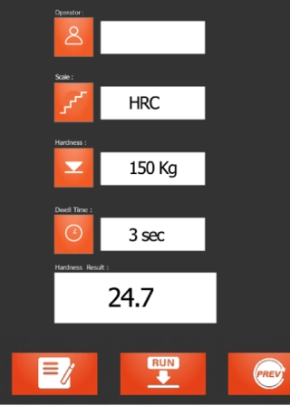 Oprogramowanie twardościomierza Rockwella ATI HTR – konfiguracja i&nbsp;wyniki pomiaru