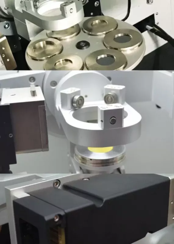 Stolik próbkowy i&nbsp;uchwyt próbki w&nbsp;dyfraktometrze rentgenowskim APD 2000 Pro GNR