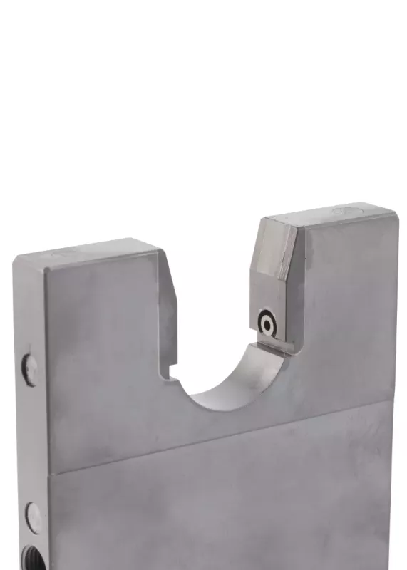 Zbliżenie na szczęki pomiarowe systemu Gageline AG300