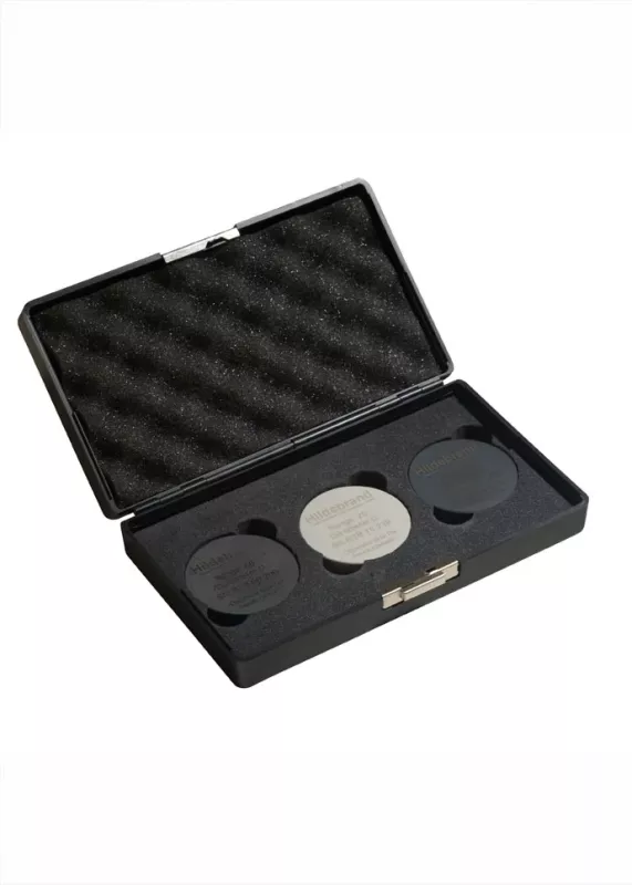 Zestaw wzorców twardości Shore D Hildebrand w&nbsp;etui – kontrola działania twardościomierz