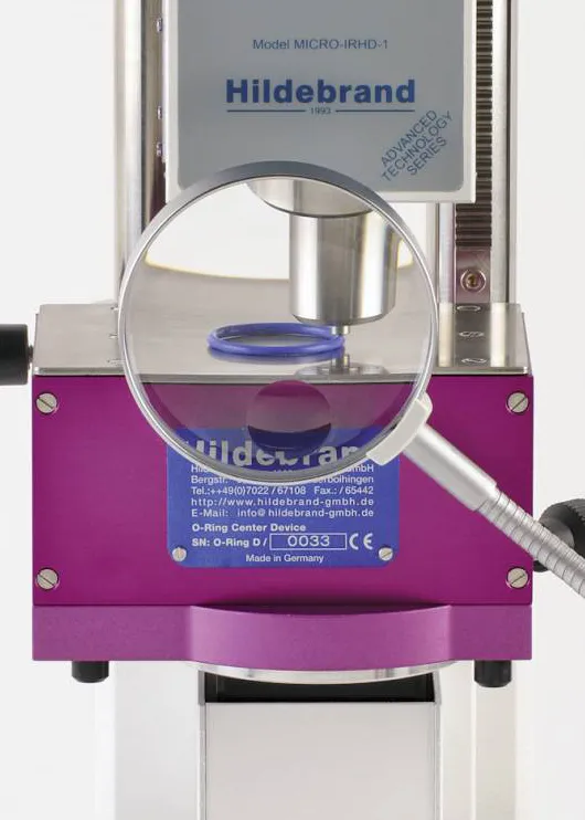 Przyrząd centrujący O-ring do twardościomierza IRHD Hildebrand (O-Ring Center Device)
