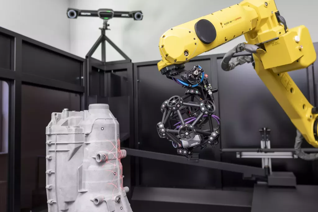 Robotyczne stanowisko skanowania 3D z&nbsp;systemem MetraSCAN R-Series