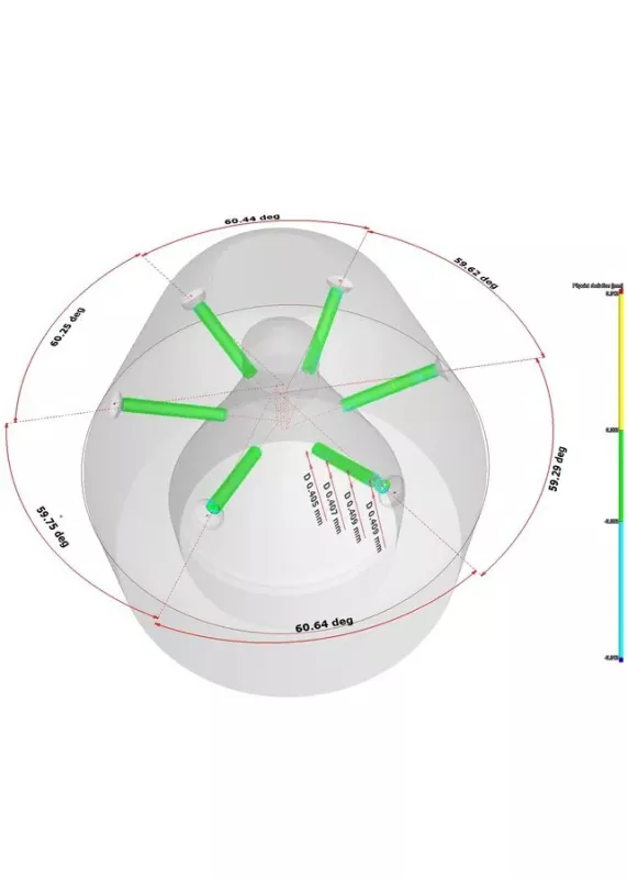 Mikrotomografia rentgenowska 3D dyszy wtryskowej – system CT Phoenix V|tome|x S240