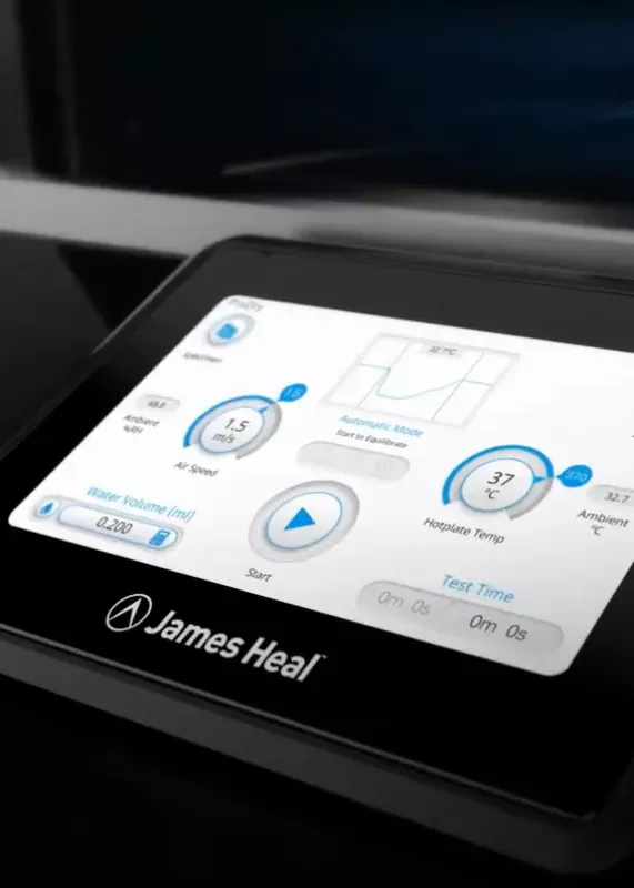 Interfejs TestWise: wykres na żywo, obliczenia wskaźników i&nbsp;porównania próbek w&nbsp;ProDry