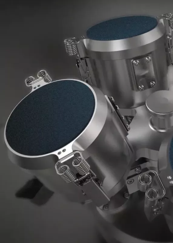 Uchwyty próbek w&nbsp;komorze TruRain do metody Bundesmann