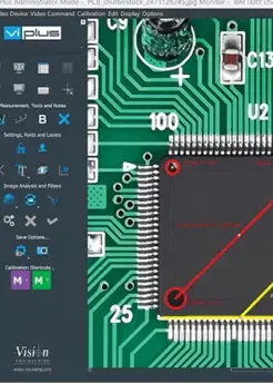 ViPlus – pomiary wymiarów na płytce PCB w&nbsp;oprogramowaniu