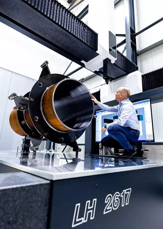 Pomiar dużych elementów na współrzędnościowej maszynie pomiarowej Wenzel LH 2617