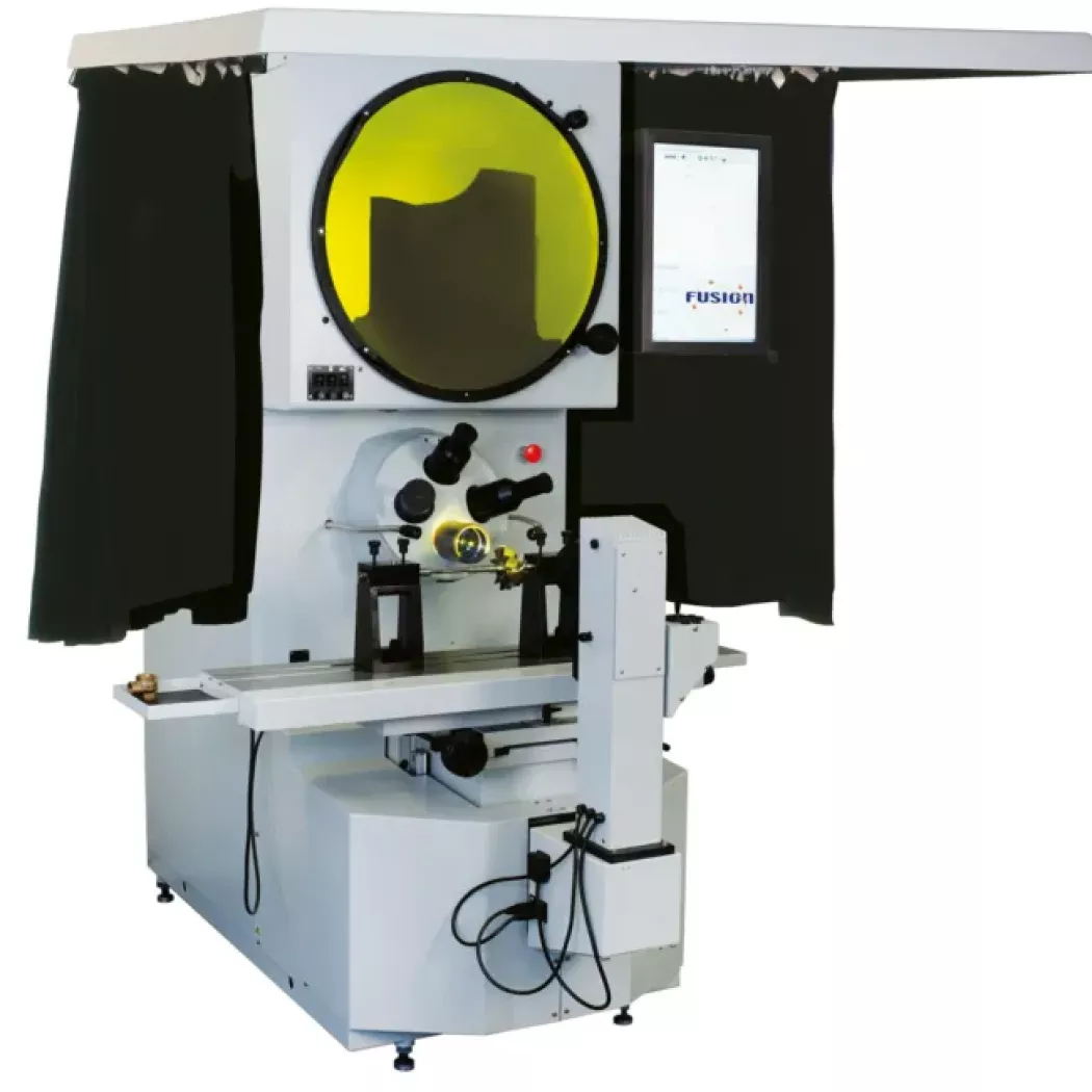 Poziomy projektor pomiarowy Baty R600 z&nbsp;panelem Fusion – stół do ciężkich detali