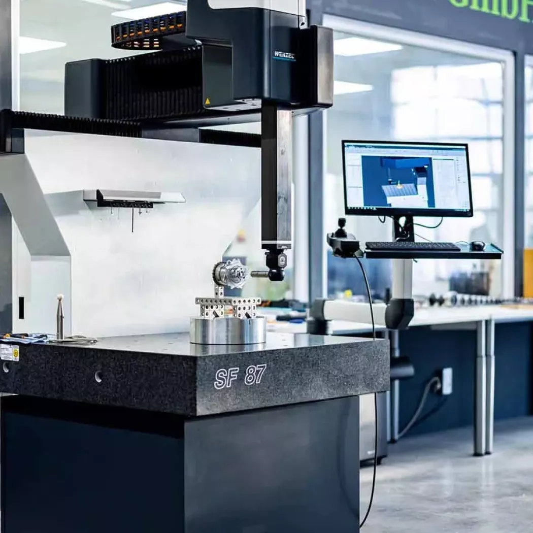 Pomiar 3D części maszynowej na współrzędnościowej maszynie pomiarowej Wenzel SF 87