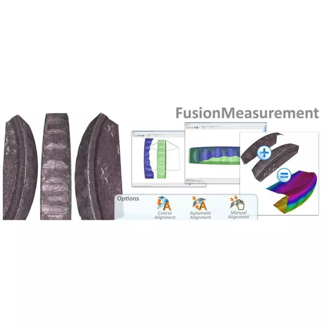 Funkcja Fusion Measurement w&nbsp;InfiniteFocusSL do łączenia skanów i&nbsp;dopasowania danych 3D