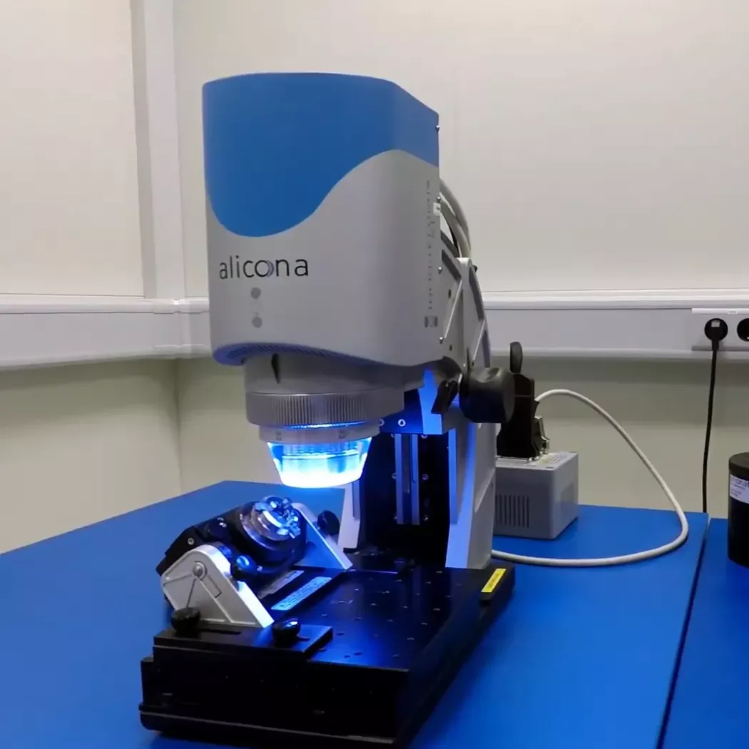 Zrzut ekranu ustawień oprogramowania do pomiarów i&nbsp;analizy w&nbsp;InfiniteFocusSL