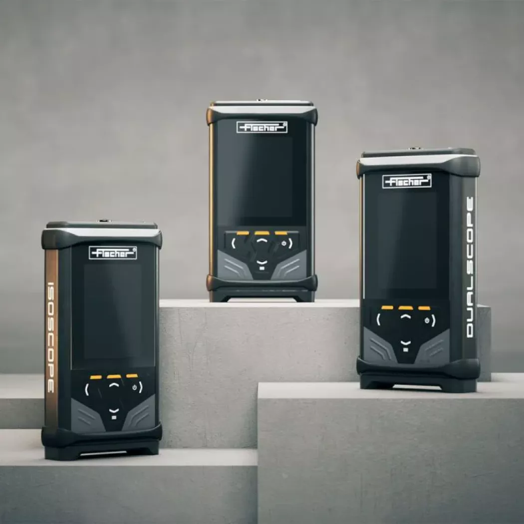 Kompaktowy miernik grubości powłok DMP 10-20 Helmut Fischer z&nbsp;kolorowym wyświetlaczem do kontroli powłok