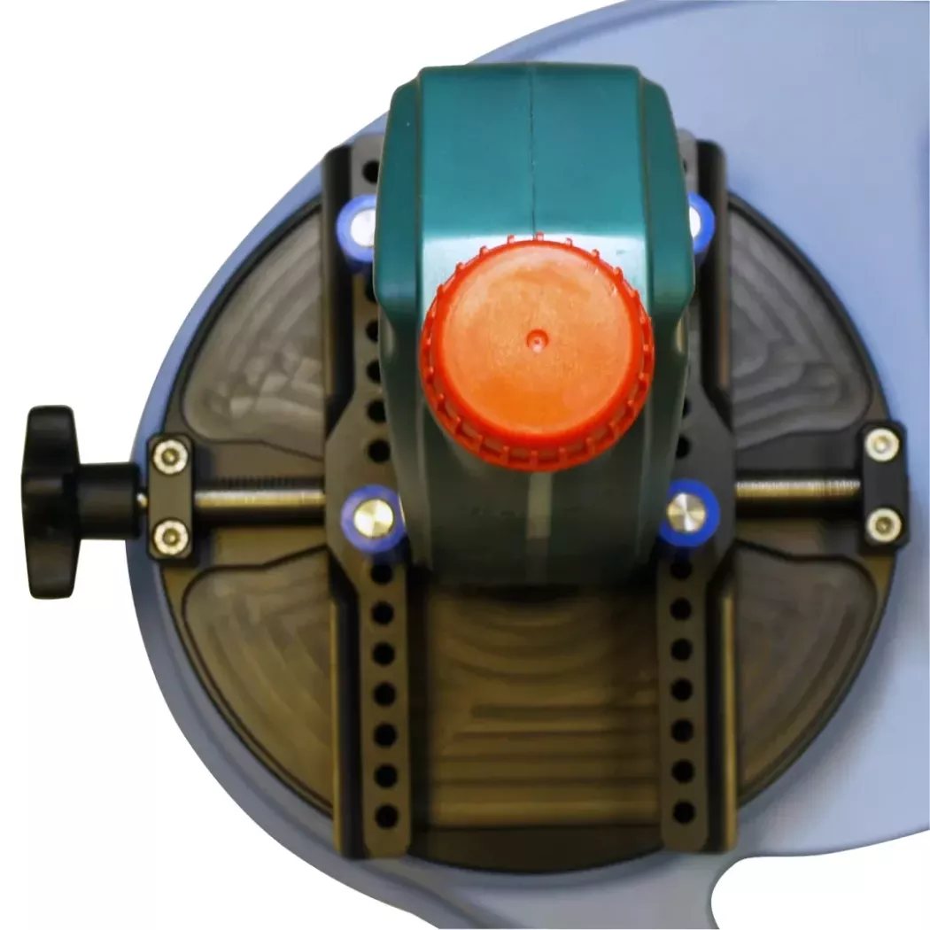 Tester momentu zakrętek Orbis – widok z&nbsp;góry stanowiska pomiarowego