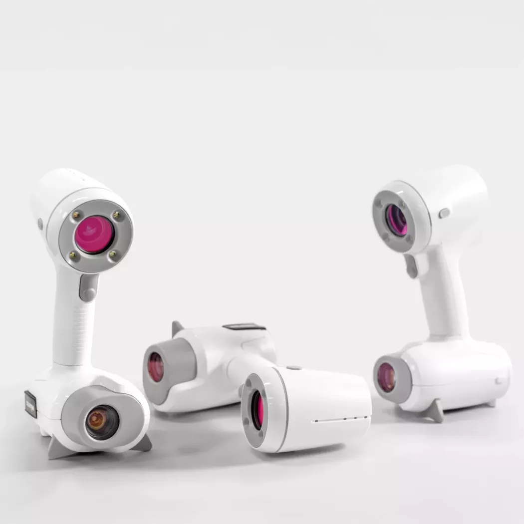 Biały zestaw skanerów 3D Creaform ACADEMIA przeznaczony do nauki skanowania