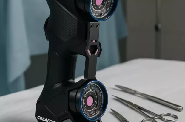 Skaner 3D do zastosowań medycznych obok narzędzi chirurgicznych, skanowanie 3D w&nbsp;medycynie