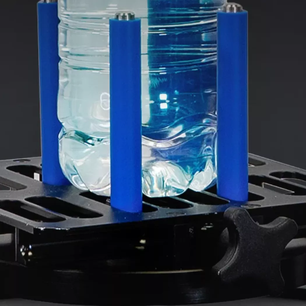 Oprzyrządowanie stanowiska VortexPro do stabilizacji próbki podczas testów momentu siły