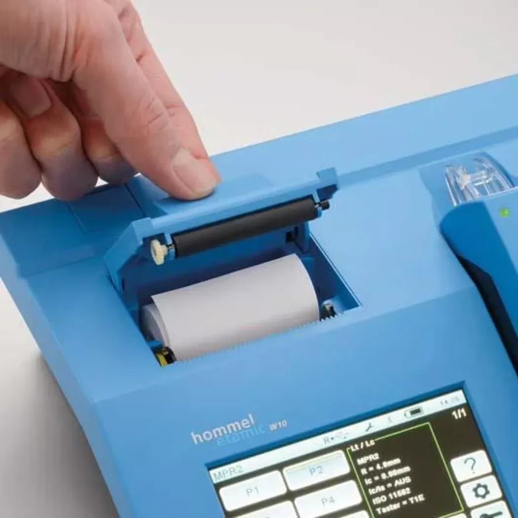 Drukowanie raportów z&nbsp;pomiaru chropowatości w&nbsp;urządzeniu Waveline W10